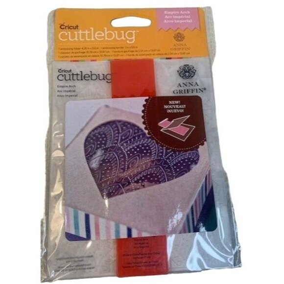 Cricut Cuttlebug Anna Griffin Empire Arch Embossing Border Folder Set - New - Picture 1 of 3